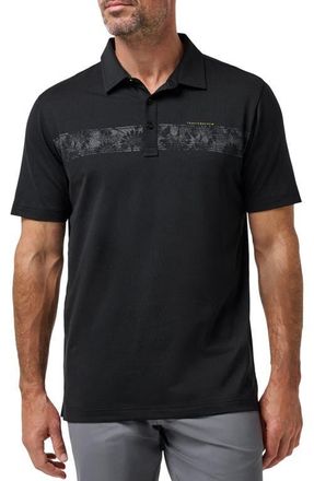Travis Mathew Performance Jersey Flight Polo Shirt in Black at Nordstrom, Size Xx-Large