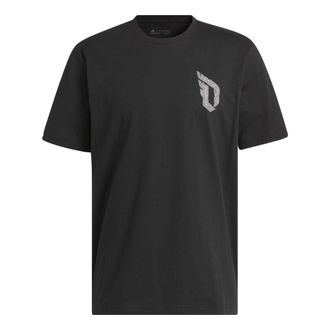 adidas Damian Lillard Graphic Tee Black II7789
