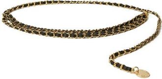 B-Low The Belt Mini Gissel Chain Belt in Black Gold at Nordstrom