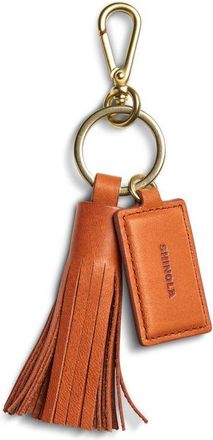 Shinola Leather Tassel Keychain in Rust at Nordstrom