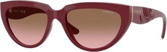 Vogue Sunglasses, female, Red, 54 MM, Cat Eye Sunglasses