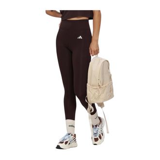 adidas Fitness, Dames, Bruin, L, Dames Broeken Opt Ess St 1/1