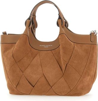 Gianni Chiarini Dua Handtas - Dames - Shoppers - Bruin - ONE Size - Su&egrave;de - Tassen