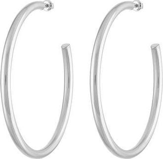 BEN ONI Large Open Hoop Earrings in Silver at Nordstrom