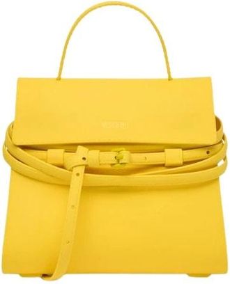 Moschino Tie Me kleine handtas - Dames - Handtassen - Geel - ONE Size - Tassen