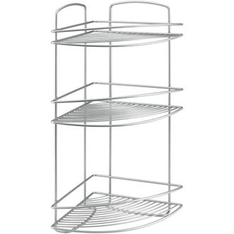 Metaltex Rinconera De 3 Pisos Para Ba&ntilde;o Modelo Onda