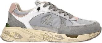 Premiata Vintage 90s Stijl Sneakers - Dames - Sneakers - Grijs - 37 EU - Leer - Schoenen