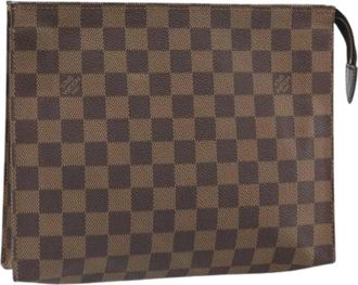 Louis Vuitton Pre-owned Clutches, female, Brown, Size: ONE SIZE Pre-owned Pouch