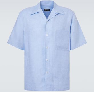 Ermenegildo Zegna Linen bowling shirt