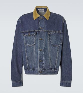 J.W.Anderson Corduroy-trimmed denim jacket