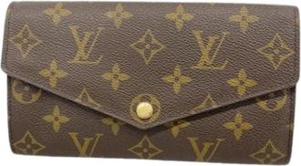 Louis Vuitton Pre-owned Wallets, female, Brown, Size: ONE SIZE Pre-owned Sarah Long Wallet (bi-fold)