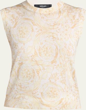 Versace Barocco 92 Sleeveless Knit Top