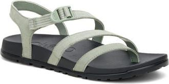 Chaco Lowdown Leather Sandal in White Sage at Nordstrom, Size 10