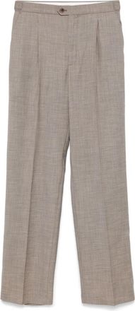 SOEUR Gris/Beige Sulpice Stijlvol Modieus Jurk - Dames - Straight fit broeken - Grijs - XS - Katoen - Broeken