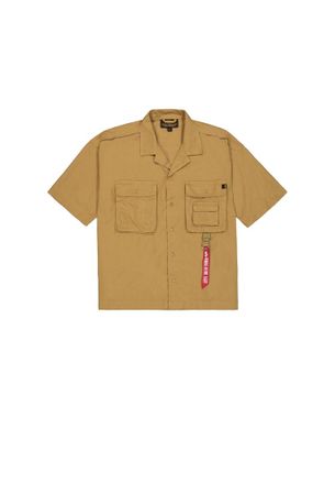 Alpha Industries Alpha Industries Mens Aloha Safari Shirt - Khaki - Size X-Large