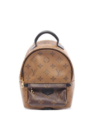 Louis Vuitton 2017 Monogram Reverse Mini Palm Springs backpack - women - Canvas - One Size - Brown