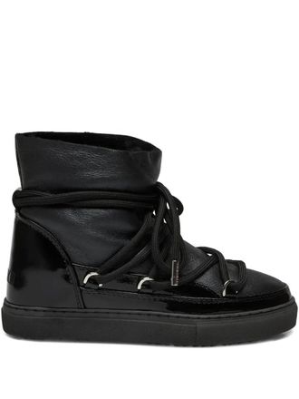 INUIKII Classic patent leather lace-up sneakers - Black