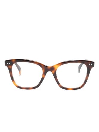 Kenzo tortoiseshell square-frame glasses - Marrone