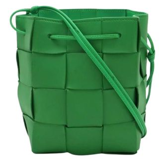 Bottega Veneta Pre-owned Maxi Intrecciato Small Bucket Bag - Pre-owned - Mujer - Verde - ONE SIZE