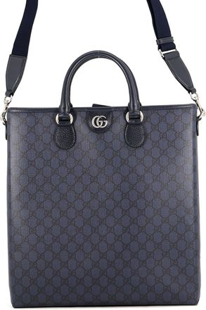Gucci Navy Gg Supreme Handbag Shoulder Bag Tote Bag (Pre-Owned)