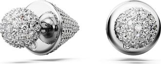 Swarovski Maan Knop Oorbellen - Dames - Oorbellen - Grijs - ONE Size - Accessoires