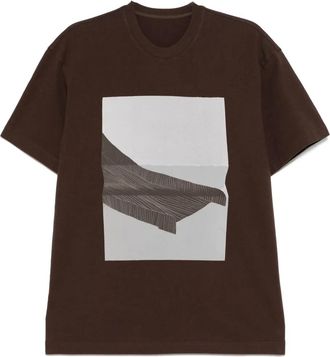 JNBY T-shirt con stampa grafica - Marrone