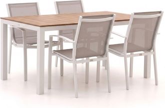 Forza Furniture Forza Altea/Fidenza 160cm dining tuinset 5-delig stapelbaar