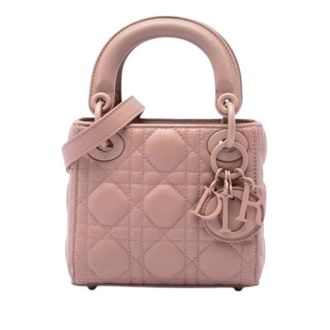 Dior Pre-owned Lady Dior - Dames - Pre-owned - Roze - Maat: ONE Size Leer