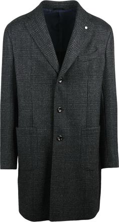 Lubiam Grey Virgin Wool Coat