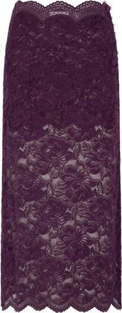 Paco Rabanne Layered Midi Skirt - female - Rabanne - Maxi Skirts - Purple - S - Skirts