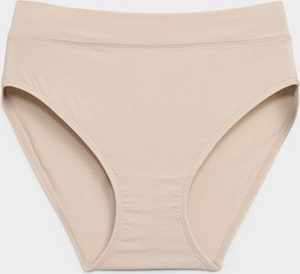 Miiyu Womens Essential ultra-comfortable high-waist bikini panty Organic cotton & TENCEL TM modal