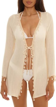 BECCA by Rebecca Virtue In the Net Cover-Up Tunic in Natural at Nordstrom, Size Medium