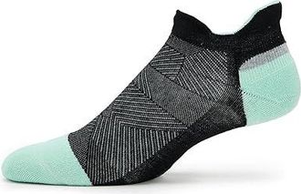 Feetures Elite Max Cushion No Show Tab No Show Socks Shoes Mint Chip : LG (US Mens Shoe 9-12 - Womens Shoe 10-13), Spandex/Polyester/Nylon