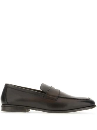 Doucal's leather loafers - Brown