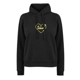 Diesel Dames Hart Regular Lange Mouwen Hoodie (Zwart)
