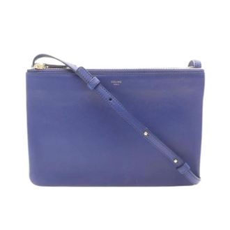 Celine Pre-owned Cross Body Bags, female, Blue, Size: ONE SIZE Pre-owned Vintage Shoulder Bag