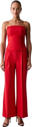 Pinko Pinko - Espace Jumpsuit - Dames - Jumpsuits & Playsuits - Rood - Maat: M Zijde