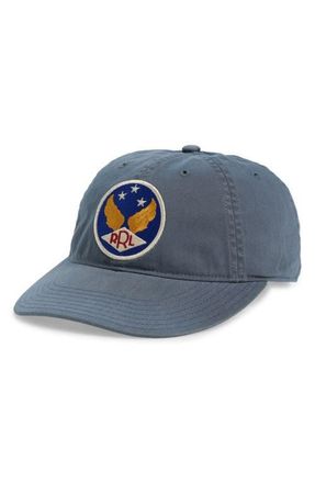 Ralph Lauren Garment Dyed Adjustable Cotton Twill Baseball Cap in Midnight Blue at Nordstrom