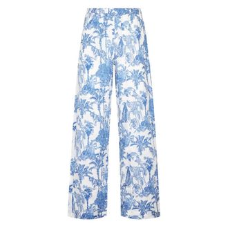 MC2 Saint Barth Wide Trousers, female, Multicolor, Size: XS Inez Wide Trousers