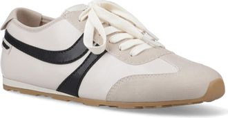 Rocket Dog Destin PU Combo Polyurethaan Dames Sneakers Off White/Zwart