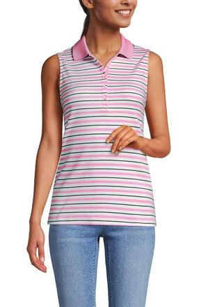 Lands End Supima Cotton Polo in White/seaside Pink Stripe at Nordstrom, Size X-Large P