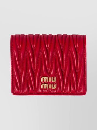 Miu Miu matelass&eacute; leather wallet