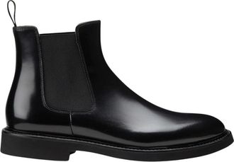 Doucal's Leren Beatles Enkelboot - Heren - Chelseaboots - Zwart - 42 1/2 EU - Leer - Schoenen