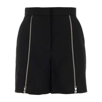 Alexander McQueen Short Shorts - female - Alexander McQueen - Casual Shorts - Black - XS - Shorts