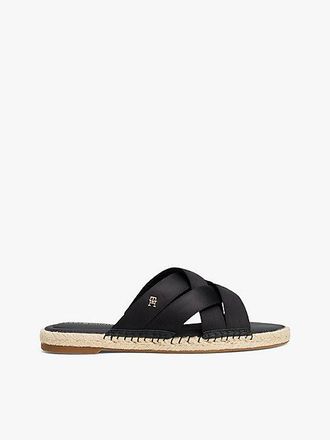 Tommy Hilfiger Satin Espadrille Mules