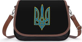 Generic Coat of Arms Ukraine Ukrainians Fashion Womens Crossbody Bags Novelty Handbag Shoulder Bag Purse