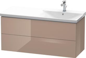 Duravit Duravit L-cube M&oacute;dulo Mural 1220mm De Ancho, Profundidad 481, 2 Cajones, Apto Para P3 Comfort Art&iacute;culo 233412, Lavabo A La Derecha, Color: Cappuccino 