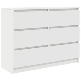 Berkfield Home Sideboard White 100x35x76 cm Engineered Wood | Size: 100 x 35 x 76 cm