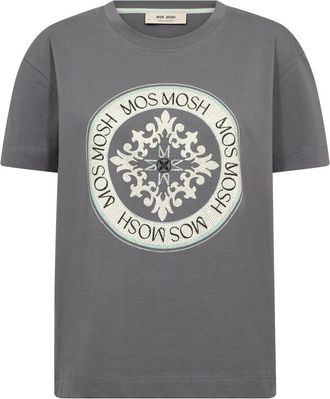 Mos Mosh Tops - Dames - T-shirts - Grijs - M - Tops