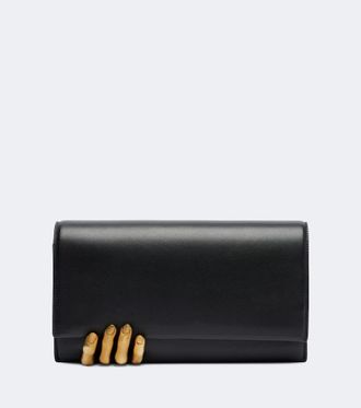 Khaite Hand leather clutch